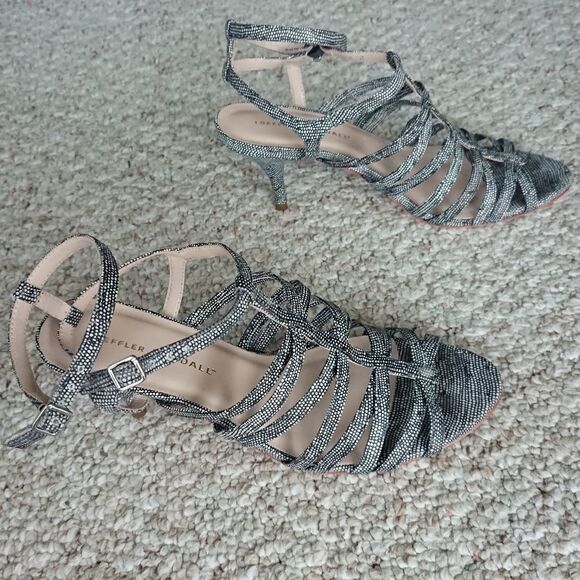 Loeffler Randall Black & white Strappy Sandals size 7.5 - Picture 4 of 12